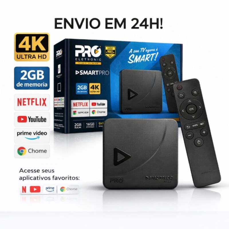 Box Tv 5G SmartPro/ Tv - Liberada pela Anatel | Shopee Brasil