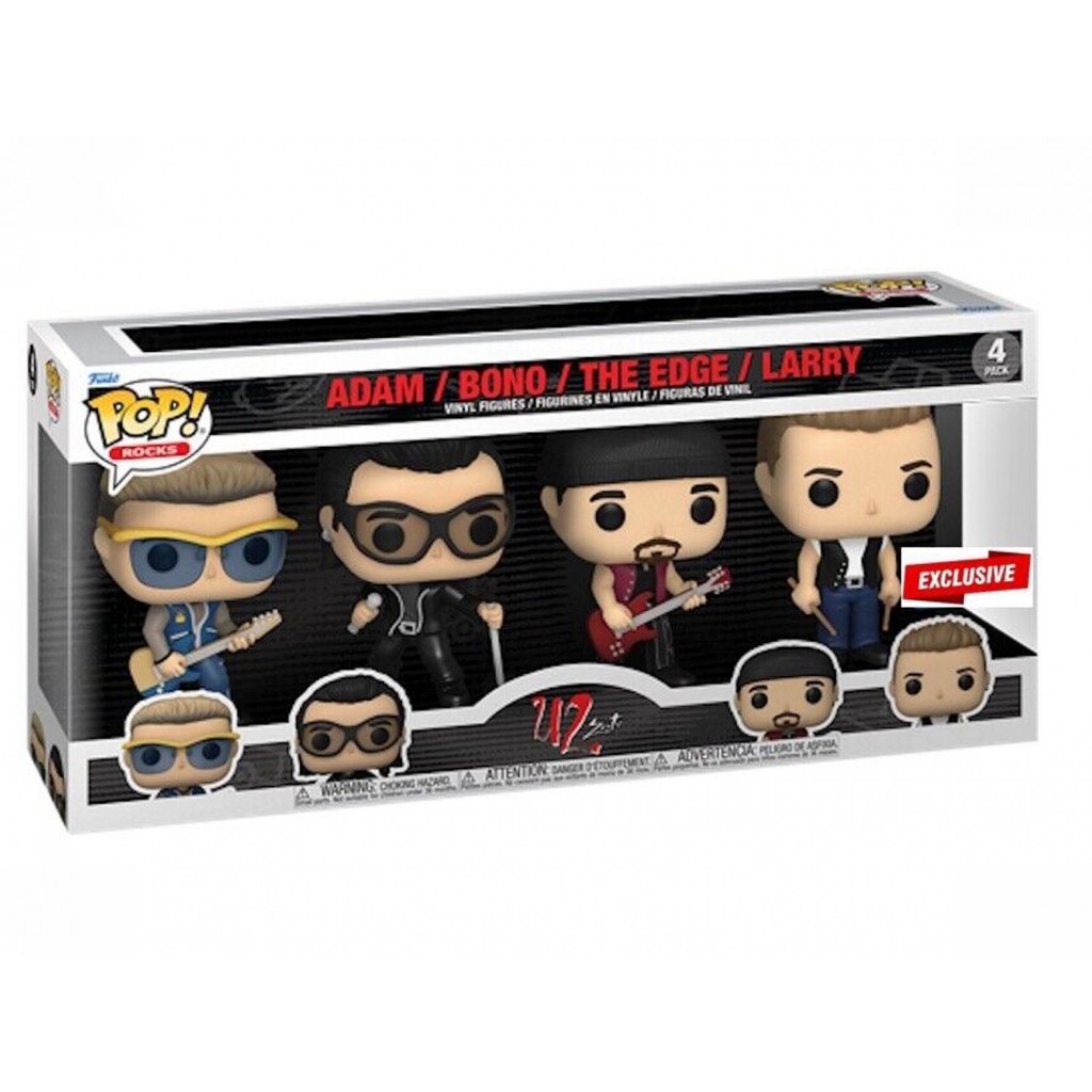 FUNKO POP ROCKS - U2 ZOO TV 4PACK 64688 NOVO ORIGINAL | Shopee Brasil