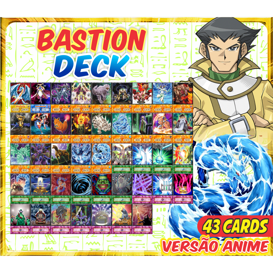 bastion deck yugioh Bastion (40 Cards) Deck GX +27 Raro, Caixa & Campo à montar