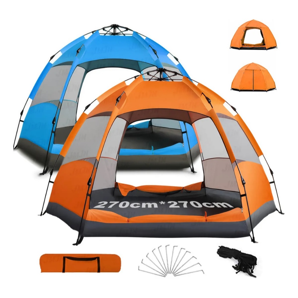 Barraca de acampamento para 5-8 pessoas 270*270*155cm | Shopee Brasil