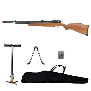 Carabina de Pressão PCP PR900W Madeira G2 5.5mm VR - Artemis + Capa + Bomba + Bipé + Chumbo em Oferta na Shopee