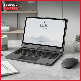 Tablet E19 EasyTech + Acessórios Android 14 Tela 11” Bateria 8000mAh 12GB RAM 256GB WiFi5 Capa 360°