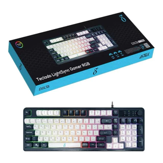 Teclado Gamer Semi Mecanico RGB DELTA TKL LED USB PC PS4 PS5 Xbox One