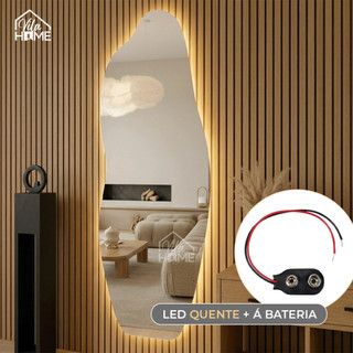 Espelho Orgânico Com Led Espelho Para Sala Quarto Espelho Decorativo Espelho Comprido — foto 4 — Achou Levou Brasil