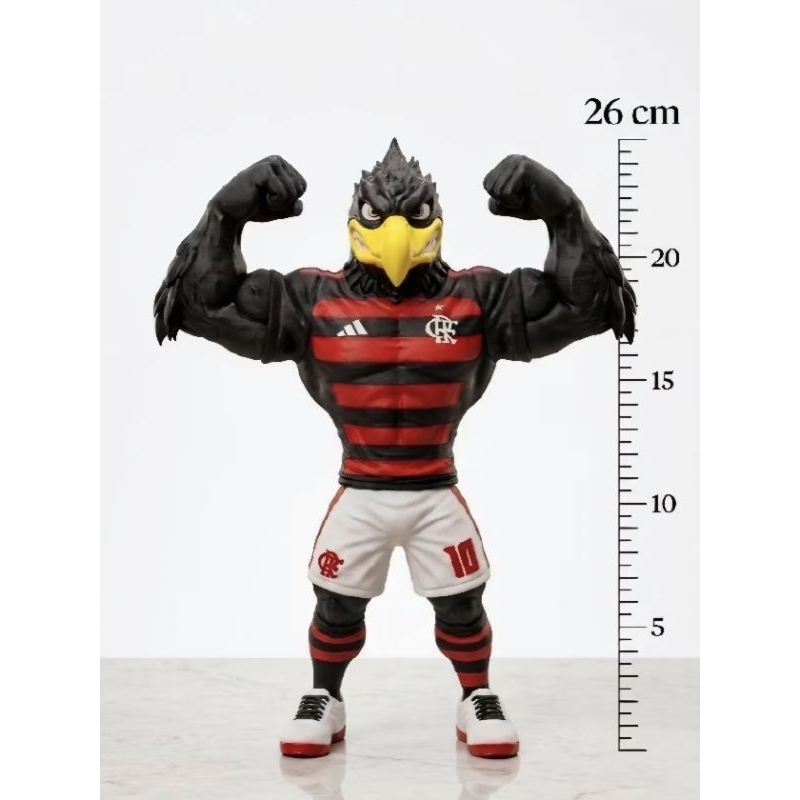 Estátua Colecionável Mascote do Flamengo 25Cm - Peça Premium para