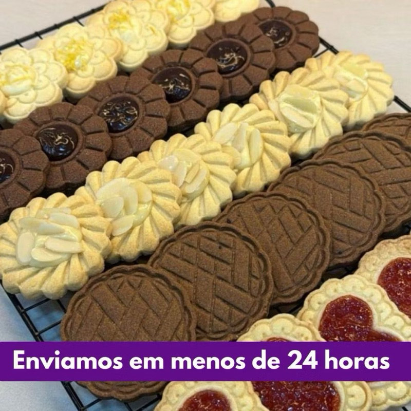 Kit 8 Cortadores e Marcadores para Biscoito Monica Moriel pa