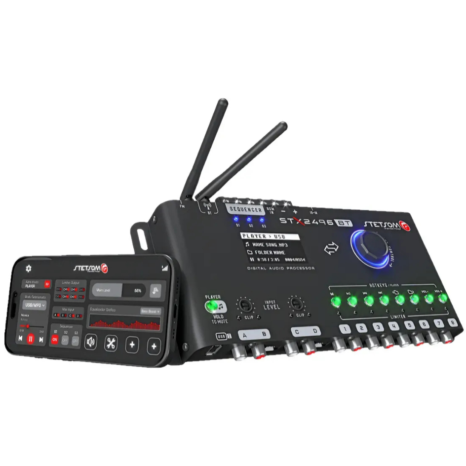 Crossover Processador Stx-2848 Stetsom Equalizador 8 Vias em