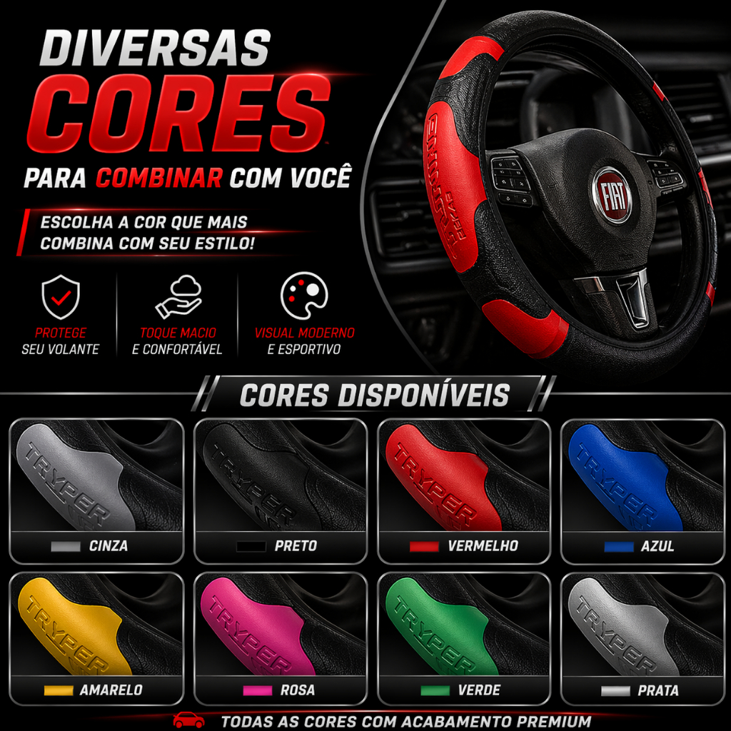 Capa Para Volante Universal Modelo Premium