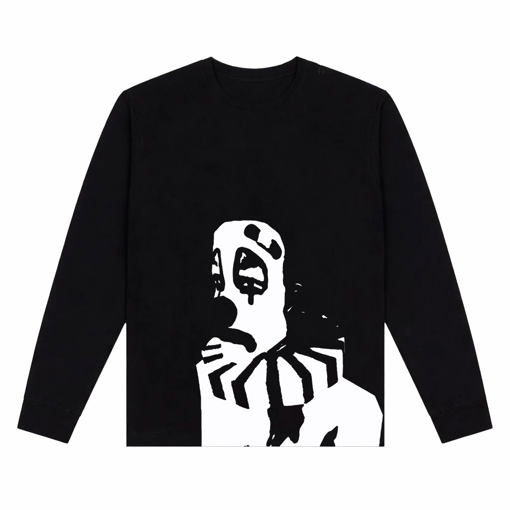 Camisa De Manga Longa Camiseta 100% Algodão Estilosa Y2K Opium