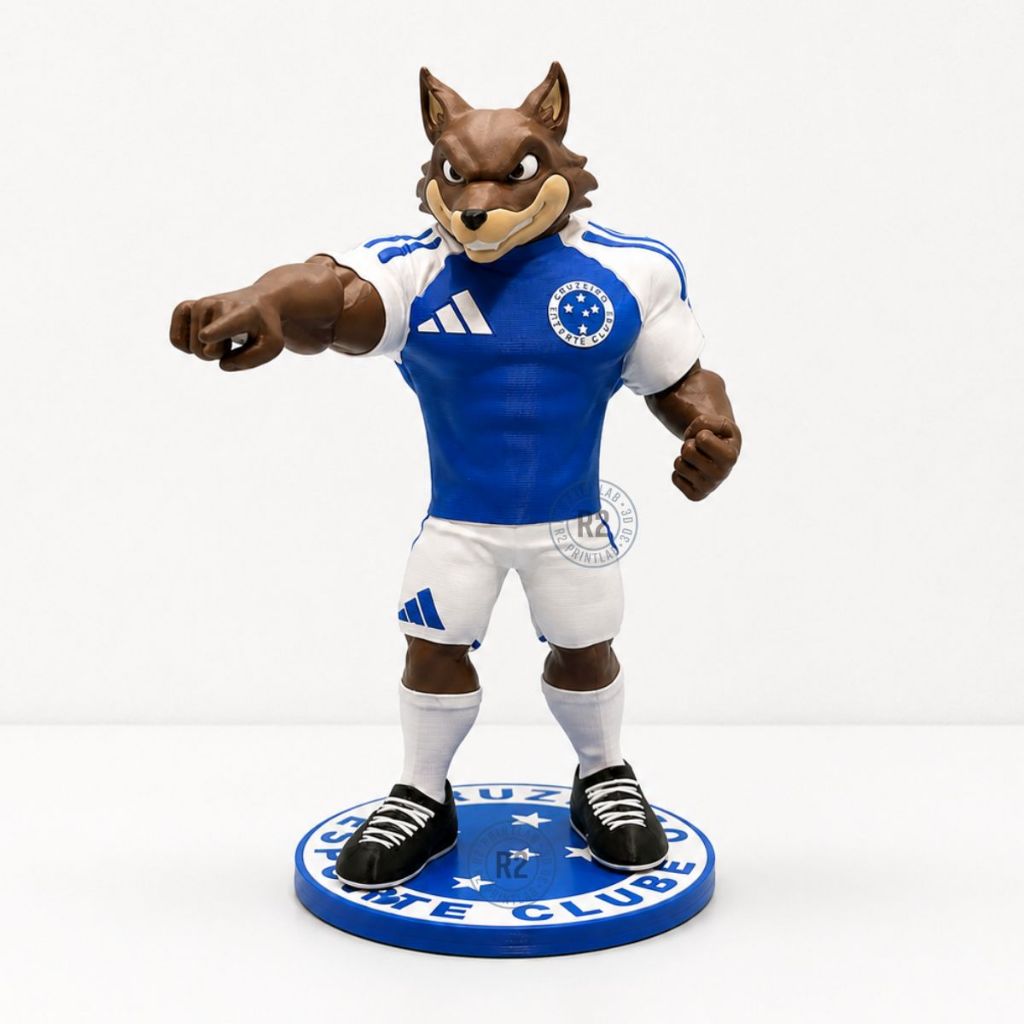 225★サッカー★franco baresi★prostars★フィギュア Mascote Raposa Cruzeiro Estatua Decorativa Torcedor Com Base
