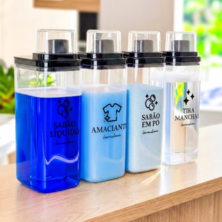 Dispensers Lavanderia 1,5L e 2,3L - Amaciante, Sabão em Pó, Sabão Líquido, Tira Manchas kit/individ — foto 4 — Achou Levou Brasil