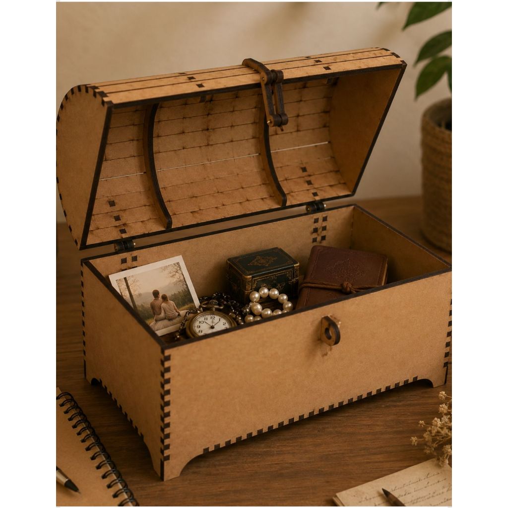 Caixa Baú Mdf Artesanal Multiuso Porta Treco 1121 | Shopee Brasil