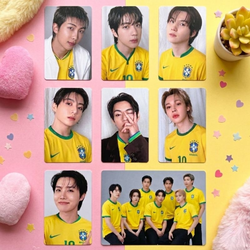 Kit BTS Brasil Edition - Photocards Exclusivos + Figurinhas +