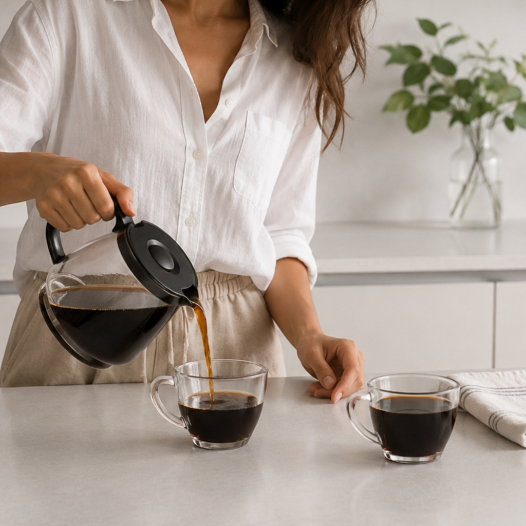 Jogo De Xícaras Lisa Em Vidro Conjunto Kit Canecas Café Expresso