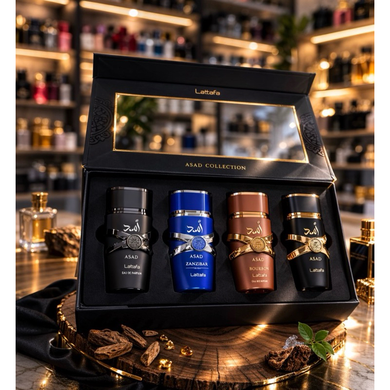 Kit Perfume Masculino Lattafa ASAD Collection EDP 25 ml 4 Unidades ...