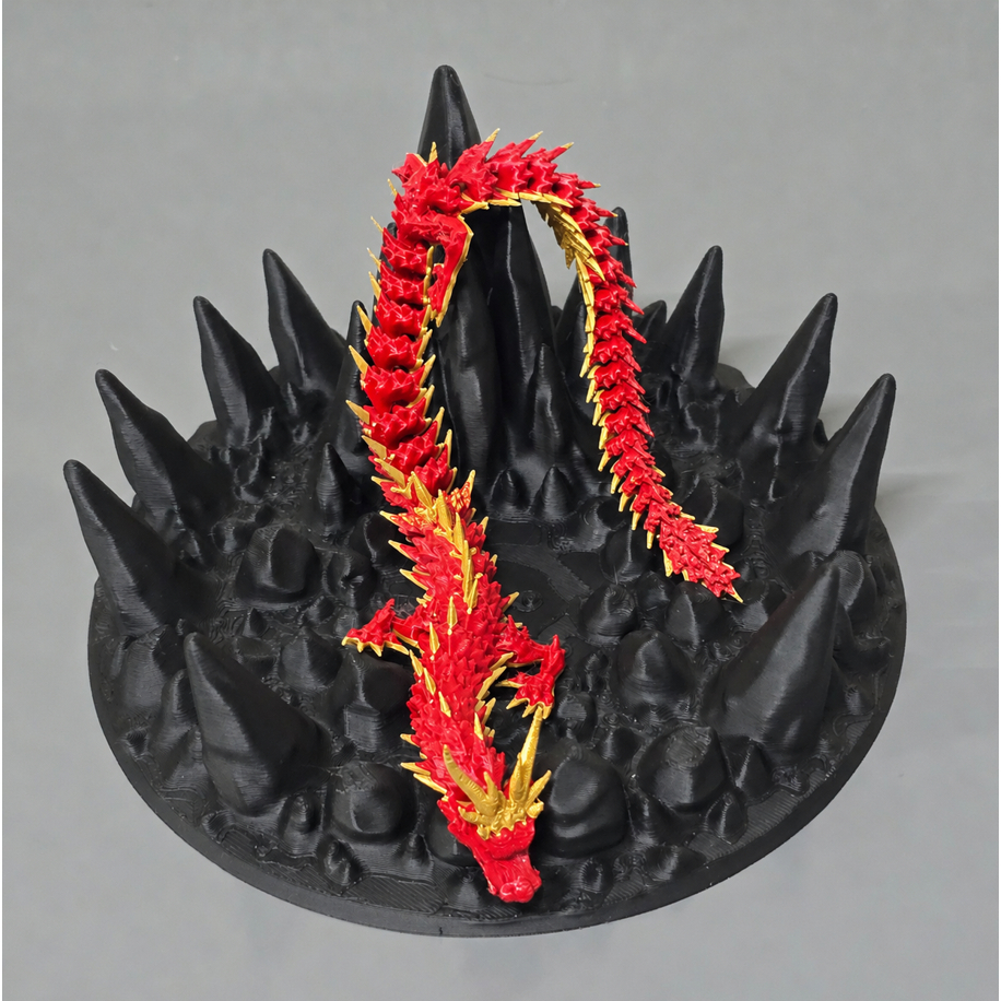 Dragão Articulado 42cm ou 30cm | Personalizável | Cores Metálicas