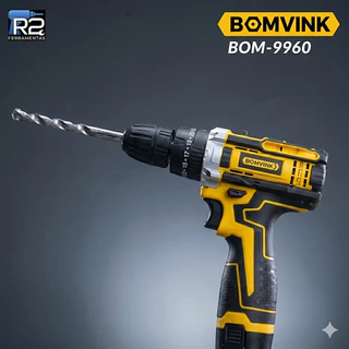 Parafusadeira Furadeira 12V BOMVINK Sem Fio 3/8 Bateria 1,3Ah Recarregável Bivolt