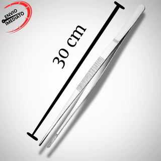 Pinças Culinária Inox 30 cm Gastronomia Profissional Chef Bar Bartender Restaurante Pegador inox