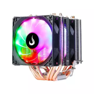 Cooler para Processador Rise Mode G800 RGB AMD Intel 2x 90mm Preto RM-AC-O8-RGB