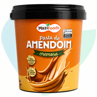Pasta de Amendoim Cremosa Zero Açúcar Sem Glúten 1,01KG Delicioso