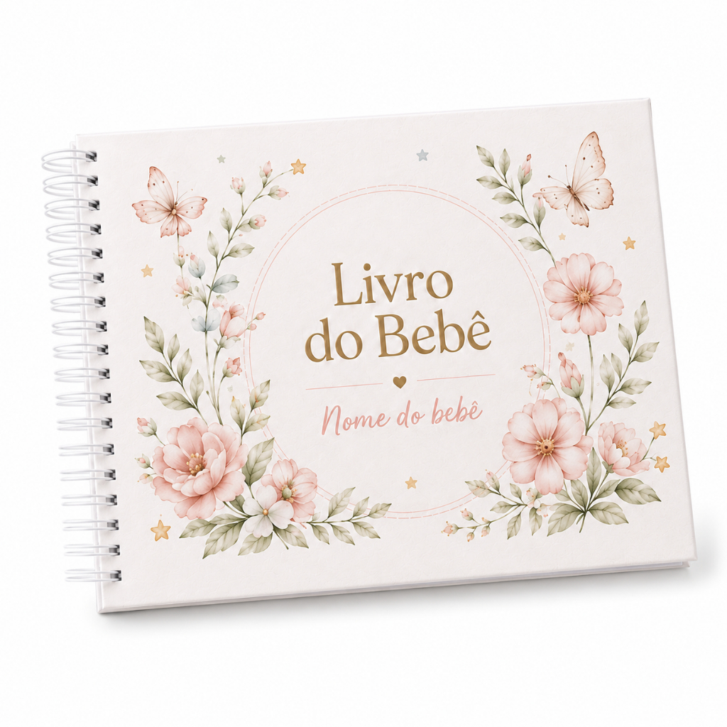 Livro do Bebê Personalizado Ursinho — Tema 05