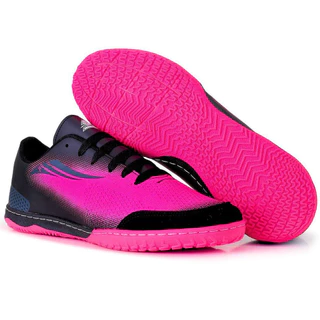 Chuteira Futsal 3F Rosa Masculina Resistente Profissional Quadra Indoor Antiderrapante Alta Performance Durabilidade