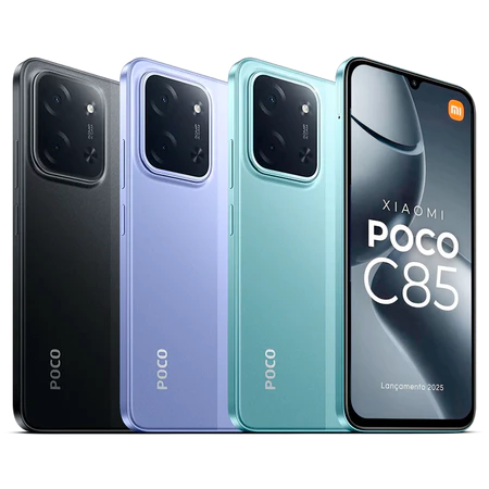 Celular Xiaomi Poco C85 4G NFC 8GB 256GB Global Dual Sim Micro SD Tela 6.9 120Hz Bateria 6000 mAh