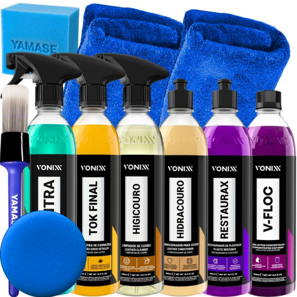 Kit Lavagem Completa Automotiva Profissional Produtos Vonixx