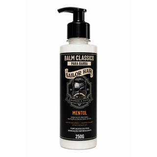 Balm para Barba Mentol 250g Sailor Hair | Hidratação Profunda, Fixação Leve e Barba Macia