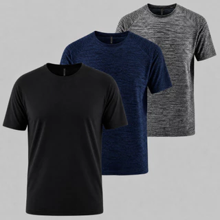 Kit 3 Camisas Camisetas Masculina Dry Fit Tec Shirt Treino Academia