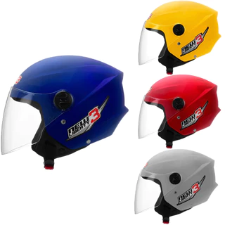 Capacete Aberto New Liberty Three 3 Pro Tork Varias Cores Azul Vermelho Prata Amarelo