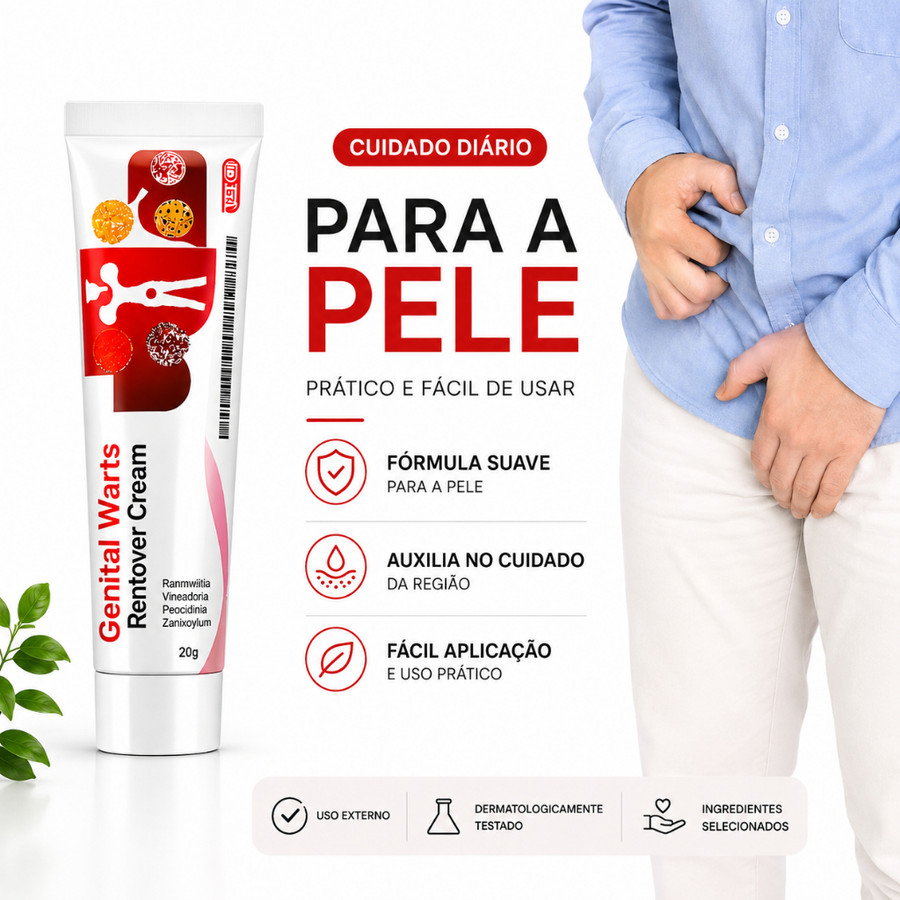Creme para Região Íntima Cuidado da Pele Uso Externo 20g