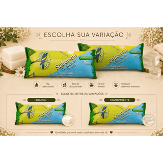 BASE GLICERINADA PARA SABONETE ARTESANAL - 1KG