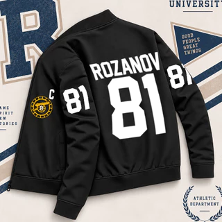 Jaqueta Bomber Esportiva Estilo College University Moda Americana Serie Hockey Romance Rozanov Livro Heated Rivalry Teen