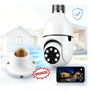 Câmera De Segurança Wi-Fi Com Microfone E Alto-Falante Visão Noturna 360 ° Visualização