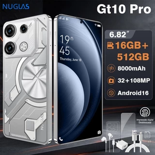 5G Cell phone Gt10 Pro NFC 16GB+512GB Versao Global 6.82inch 8000mAh Large capacity Dual SIM