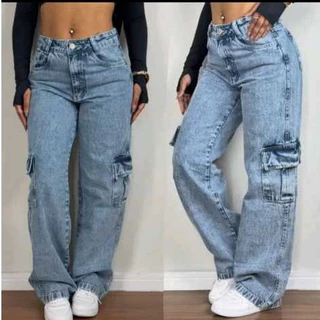 WIDE LEG JEANS FEMININA PREMIUM