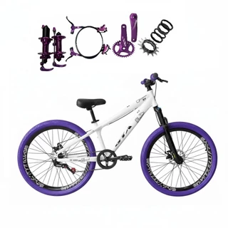 Bicicleta Aro 26 Gta Rebel Freeride Single Cubo K7 Barulhento Freio Hidraulico Rodas Vmaxx Pneu Flame em Oferta na Shopee