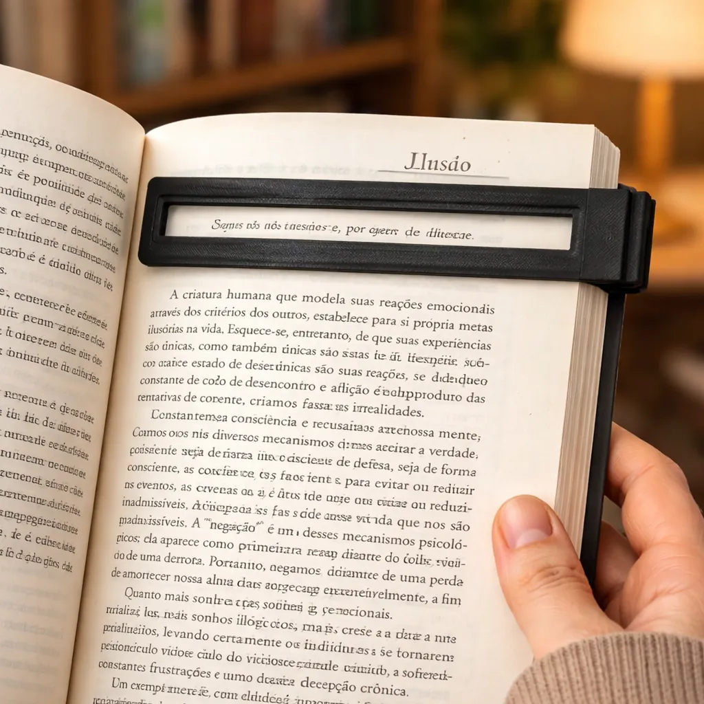 Régua de 15cm Com Guia de Leitura Indicada para Dislexia e TDAH ...