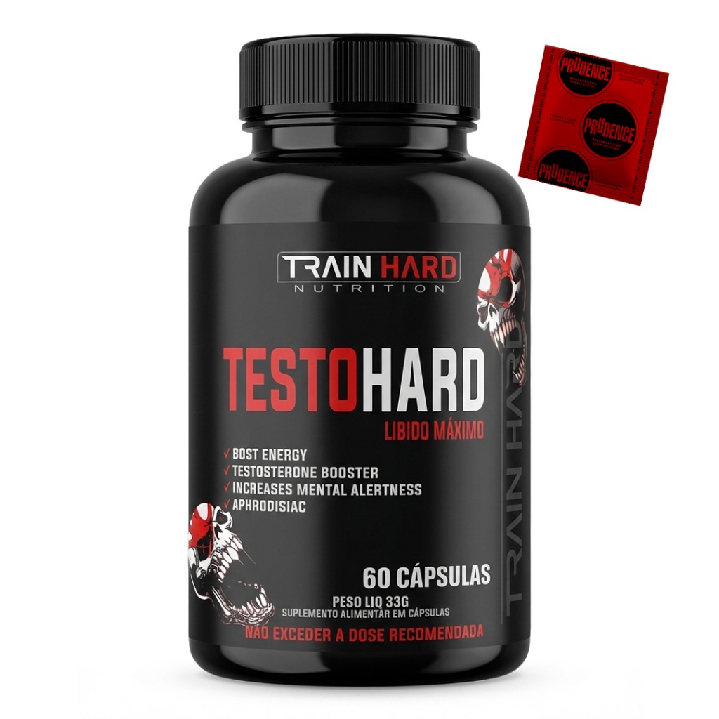 Testo Hard 60 Caps Libido Máximo Train Hard Nutrition - Potência Máxima ...