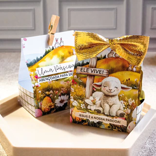10/20/30 Caixinhas de Páscoa Cristã/Jesus - Para 01 bombom/docinho/Chocolate - Brinde/Mimo/Lembrancinha em Oferta na Shopee