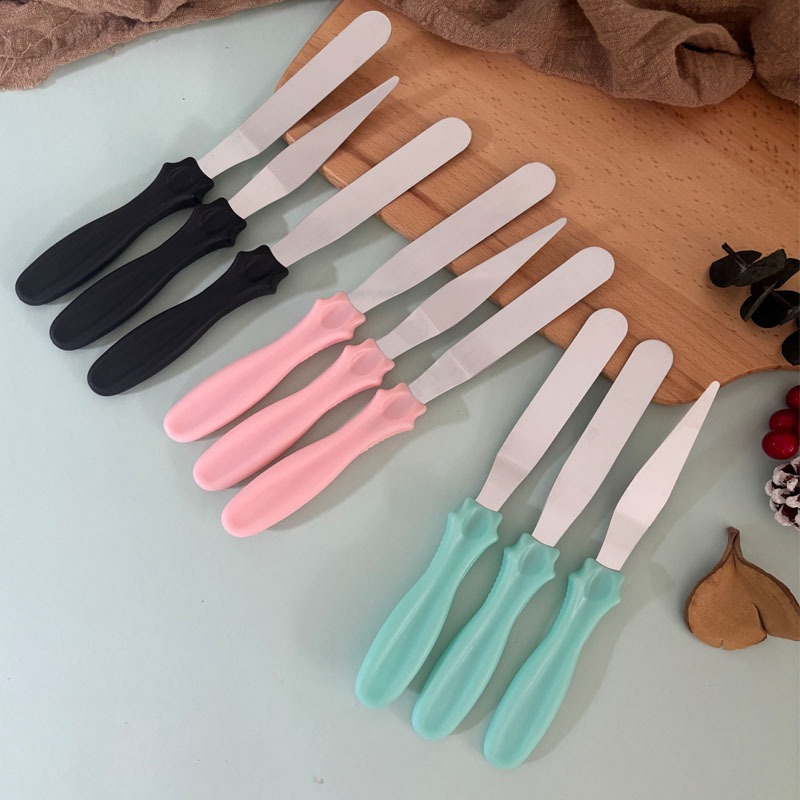 Espátulas de Inox Para Confeiteiro - Multiuso Bolos Decorado