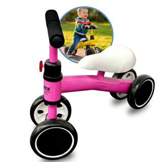 Bicicleta De Equilíbrio Andador Infantil Sem Pedal 4 Rodas Dia das Crianças
