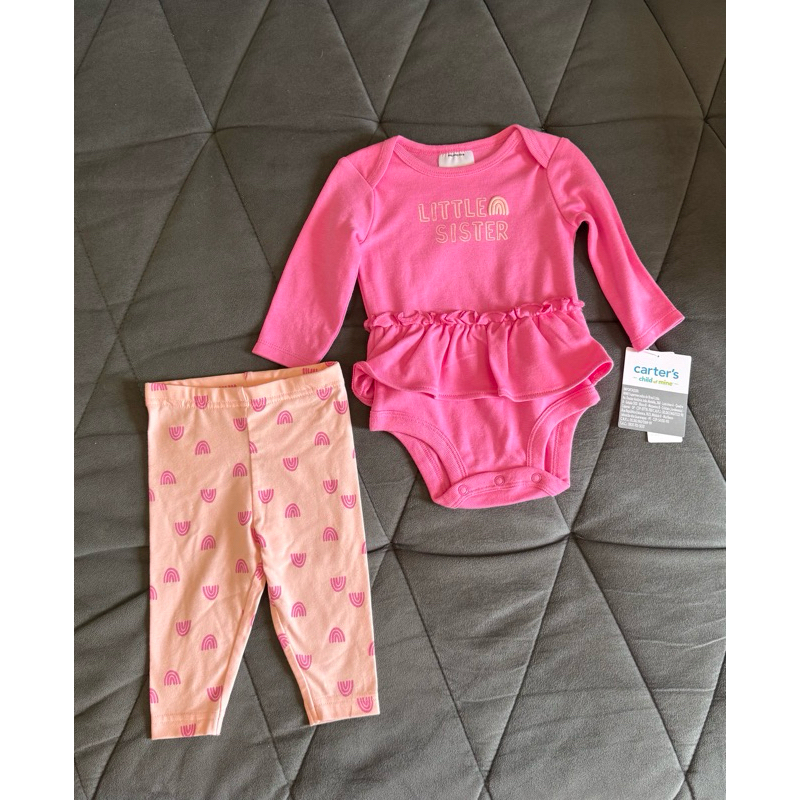 Conjunto Carters Bebê Menina Little Sister 3 a 6 meses em Oferta na Shopee