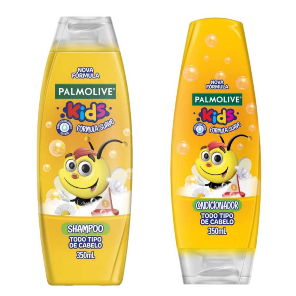 Kit Infantil Palmolive Kids Shampoo Condicionador Todo Tipo de Cabelo ...