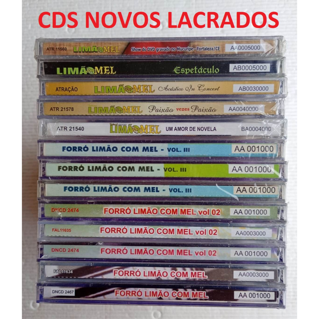 Cds Forró Limão Com Mel ''O Melhor Forró Romântico Das Antigas