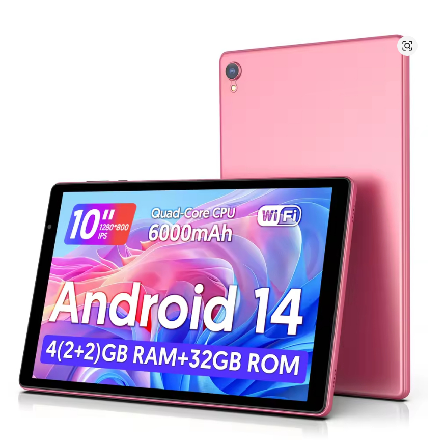 Tablet 10,1 polegadas Android 14 , 4GB de RAM 32GB ROM, 6000mAh