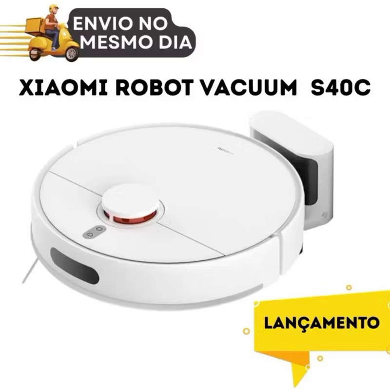 Robô Aspirador Xiaomi S40C Original | 5000Pa | Mapeamento a Laser LDS ...