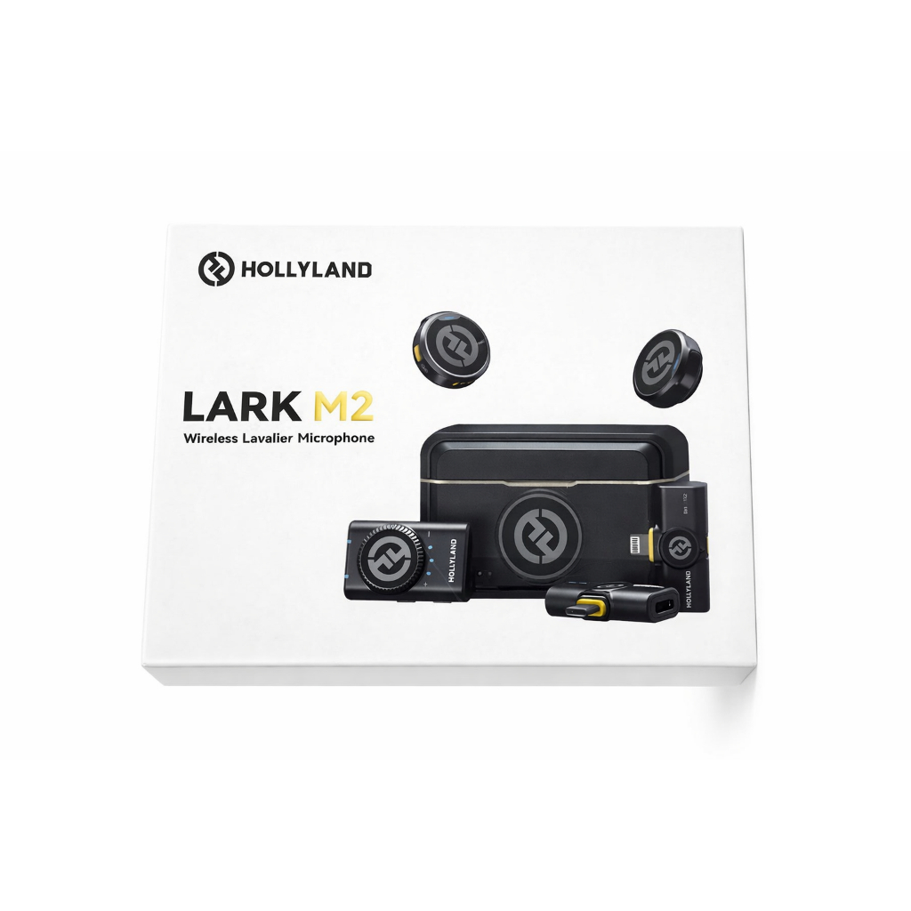 Hollyland Microfone Lapela Lark M2 Combo, conexão Lightning e tipo