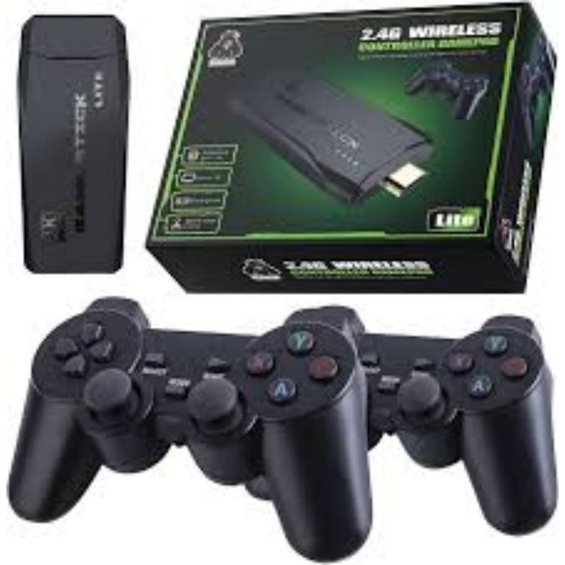 Video Game Stick 4K Original 64G - 10.000 Jogos e Controle Sem Fio